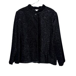 Vintage Alfred Dunner Black Jacket Size 18 Fairy Grunge‎ Whimsigoth Preppy